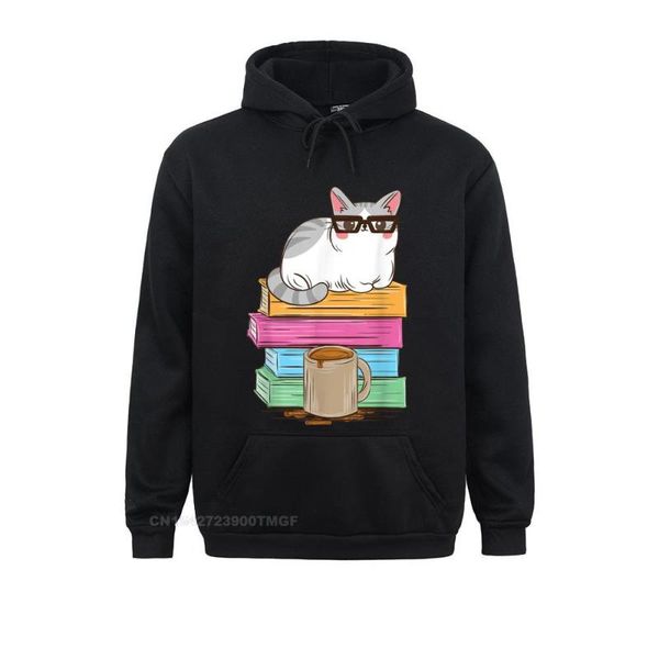 men's hoodies & sweatshirts student teacher cat reading coffee kitty normal summer clothes discount long sleeve, Black
men's hoodies & sweatshirts student teacher cat reading coffee kitty normal summer clothes discount long sleeve, Black