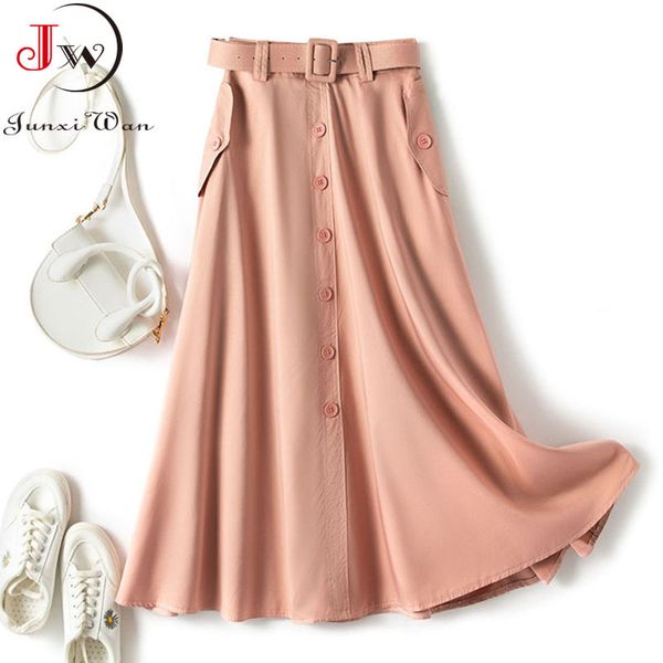 vintage women summer long skirt casual solid high waist with belt pocket elegant office ladies a-line skirts faldas jupe 210510, Black
vintage women summer long skirt casual solid high waist with belt pocket elegant office ladies a-line skirts faldas jupe 210510, Black