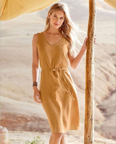 solid linen vest dress, Black;gray
solid linen vest dress, Black;gray