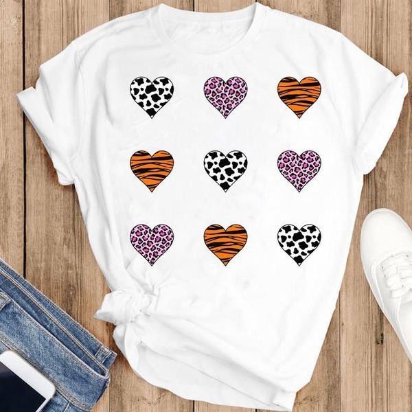 women's t-shirt women graphic leopard love trend ladies 90s cute fashion print short sleeve summer female clothes tees tshirt, White
women's t-shirt women graphic leopard love trend ladies 90s cute fashion print short sleeve summer female clothes tees tshirt, White