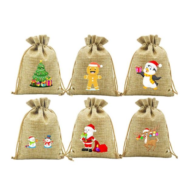 christmas decorations linen gift bag candy drawstring pocket cartoon pattern packaging
christmas decorations linen gift bag candy drawstring pocket cartoon pattern packaging