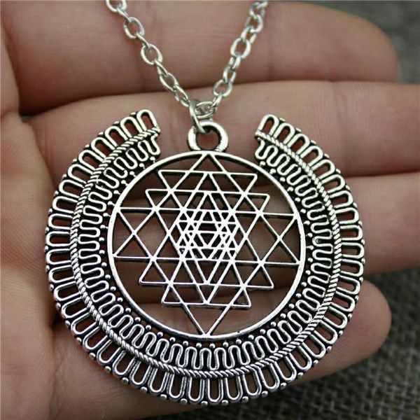 piece jewelry necklace for women silver plated 50x48mm sri yantra pattern pendants female gift vintage pendant necklaces
piece jewelry necklace for women silver plated 50x48mm sri yantra pattern pendants female gift vintage pendant necklaces