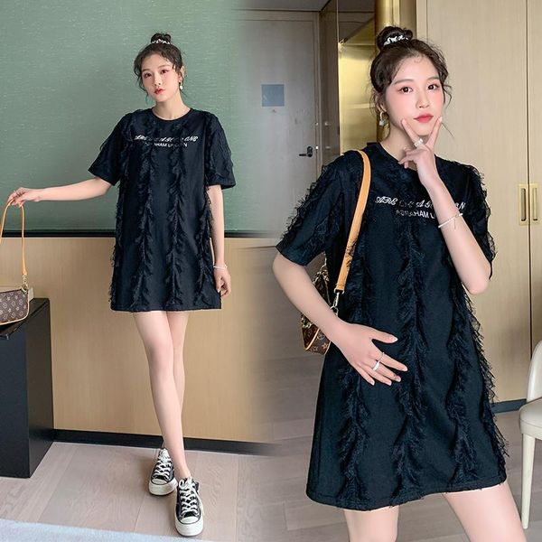 maternity dresses 34393# dress summer short sleeves korean style loose a line lace pregnant women plus size mom, White
maternity dresses 34393# dress summer short sleeves korean style loose a line lace pregnant women plus size mom, White