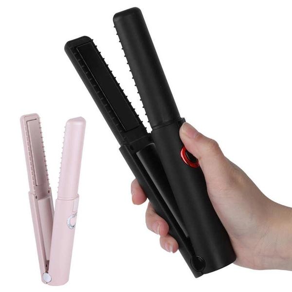 hair brushes comb professional mini straightener negative ion home flat iron curler straightening brush, Silver
hair brushes comb professional mini straightener negative ion home flat iron curler straightening brush, Silver