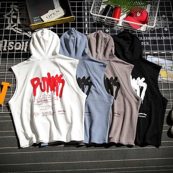men's hoodies & sweatshirts summer mens clothing hooded sleeveless shirt japanese anime style fitness tank muscle vest gym sportswear o, Black
men's hoodies & sweatshirts summer mens clothing hooded sleeveless shirt japanese anime style fitness tank muscle vest gym sportswear o, Black
