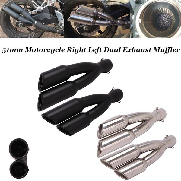 motorcycle exhaust system 38-51mm muffler pipe with db killer dual outlet tail dirt bike esacpa modified tube
motorcycle exhaust system 38-51mm muffler pipe with db killer dual outlet tail dirt bike esacpa modified tube