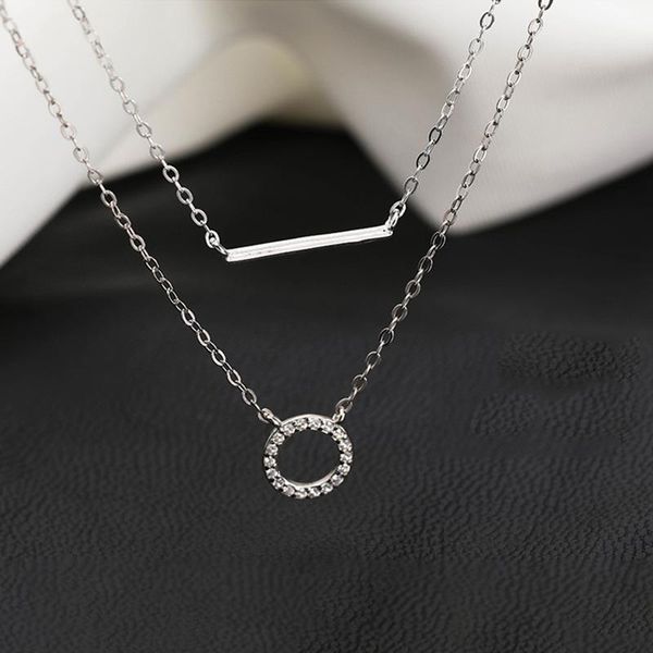 chains yaologe 925 sterling silver necklace double round zircon pendant clavicle chain ladies party jewelry gift wholesale
chains yaologe 925 sterling silver necklace double round zircon pendant clavicle chain ladies party jewelry gift wholesale