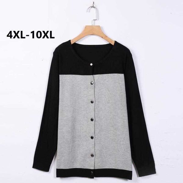women's sweaters sweaters plus size 10xl 8xl 6xl 4xl women contrast color o-neck full length casual sweater cardigan for teoe, White;black
women's sweaters sweaters plus size 10xl 8xl 6xl 4xl women contrast color o-neck full length casual sweater cardigan for teoe, White;black