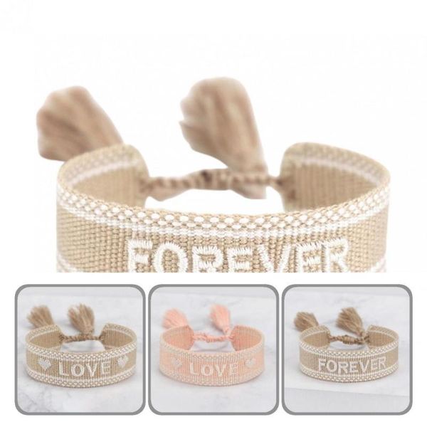 bangle stylish creative ladies tassel embroidery wrap bracelets 3 colors embroidered letters for gifts, Black
bangle stylish creative ladies tassel embroidery wrap bracelets 3 colors embroidered letters for gifts, Black
