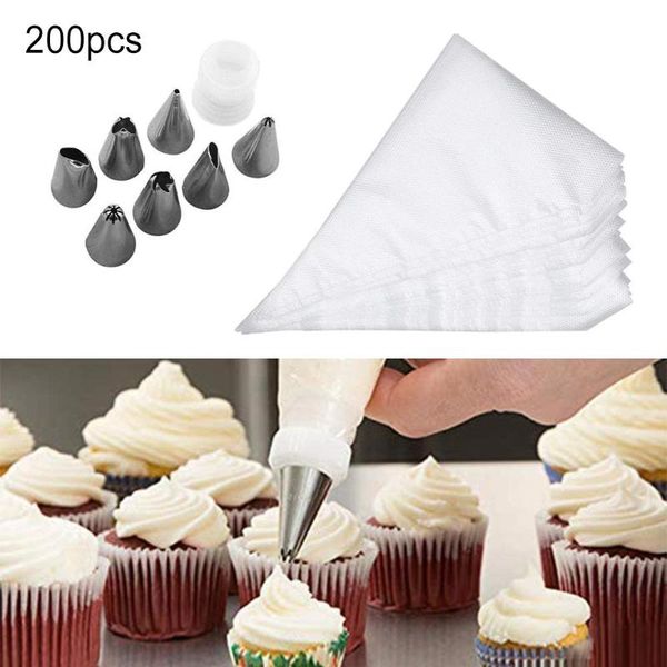 baking & pastry tools 200pcs disposable piping icing bags fondant cake diy decorating tips set kitchen accessories
baking & pastry tools 200pcs disposable piping icing bags fondant cake diy decorating tips set kitchen accessories
