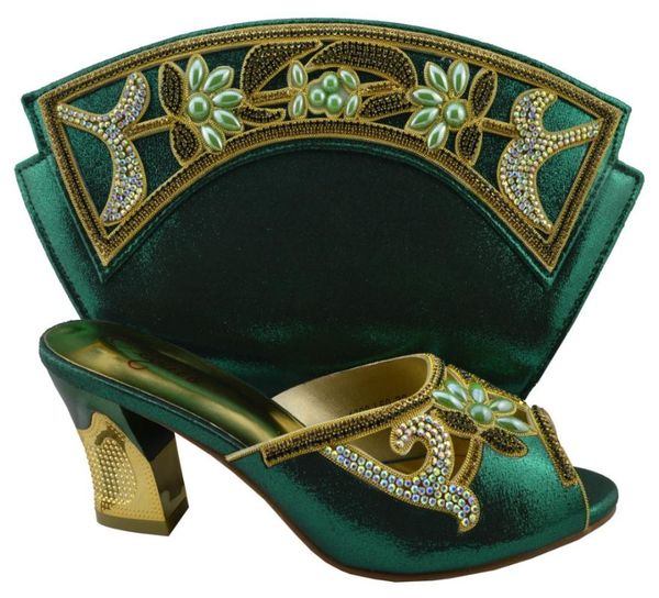 dress shoes fashion green color african women matching italian shoe and bag set decorated with appliques, Black
dress shoes fashion green color african women matching italian shoe and bag set decorated with appliques, Black