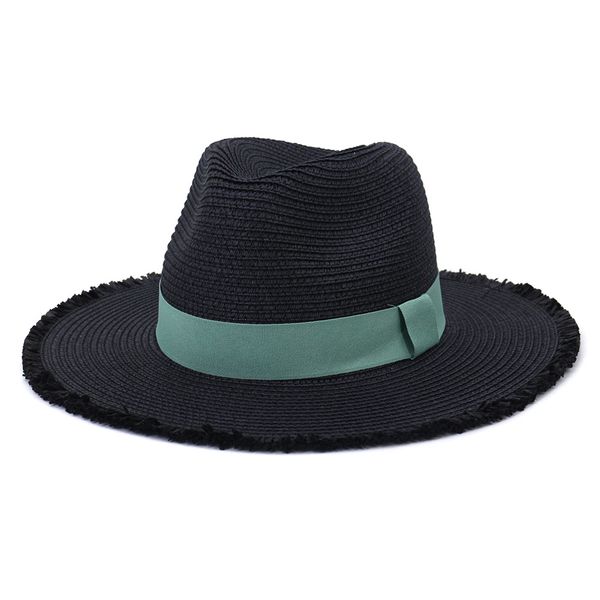 summer women natural paper beach sun hat with green ribbon casual panama straw hat vacation travel floppy jazz fedoras cap, Blue;gray
summer women natural paper beach sun hat with green ribbon casual panama straw hat vacation travel floppy jazz fedoras cap, Blue;gray