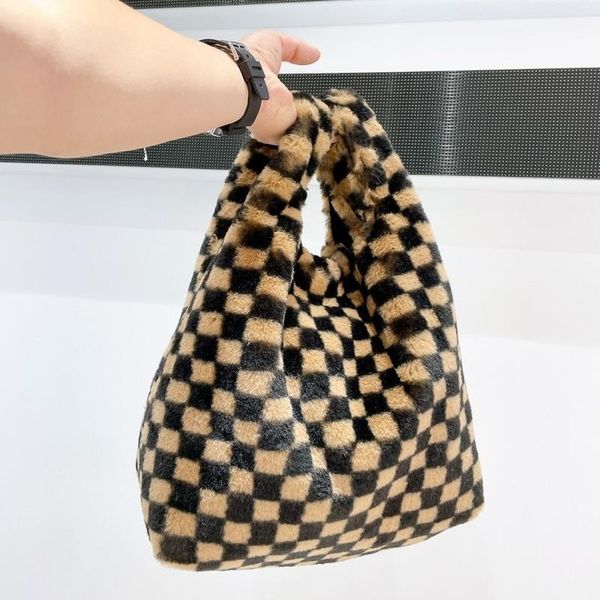 evening bags fashion checkerboard printed women shoulder bag winter soft plush vest handbags women's furry large crossbody for
evening bags fashion checkerboard printed women shoulder bag winter soft plush vest handbags women's furry large crossbody for