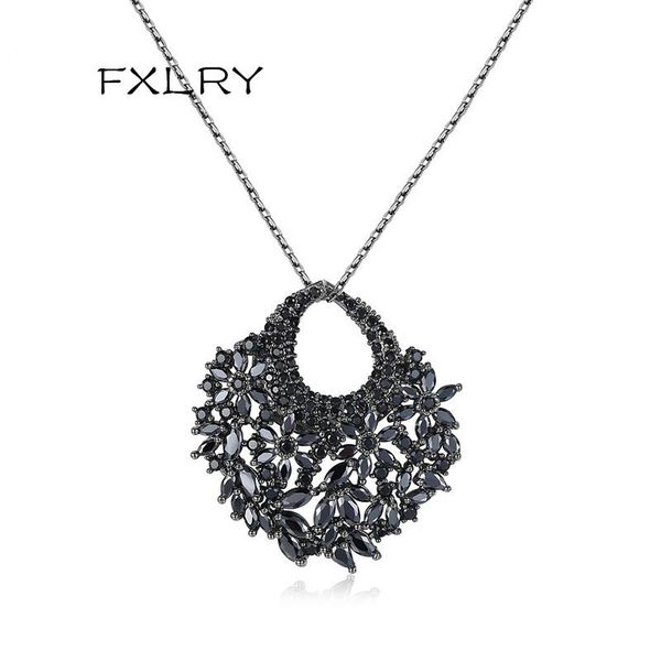design personality jewelry black/white color cubic zircon fan shape pendants neckalces for women girl party prom anni pendant necklaces, Silver
design personality jewelry black/white color cubic zircon fan shape pendants neckalces for women girl party prom anni pendant necklaces, Silver