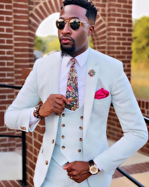 men's suits & blazers (jacket+pants+vest) chic white notch lapel 3 piece groom tuxedos for wedding formal prom suit party evening blaze, White;black
men's suits & blazers (jacket+pants+vest) chic white notch lapel 3 piece groom tuxedos for wedding formal prom suit party evening blaze, White;black