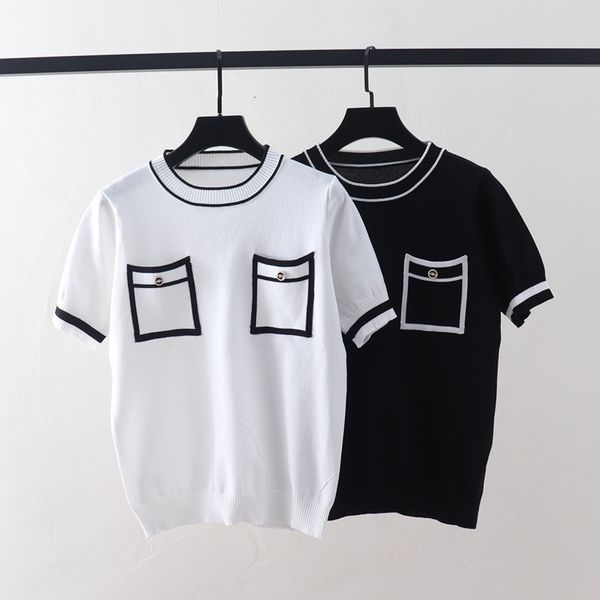 t shirt 2021 small fragrance ice silk two side pockets short sleeves summer round neck white pullover slim fit bottomed
t shirt 2021 small fragrance ice silk two side pockets short sleeves summer round neck white pullover slim fit bottomed