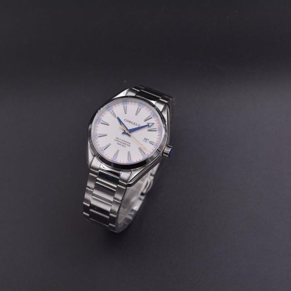 wristwatches 41mm men clock white dial miyota automatic calendar mechanical sapphire crystal wristwatch luxury brand, Slivery;brown
wristwatches 41mm men clock white dial miyota automatic calendar mechanical sapphire crystal wristwatch luxury brand, Slivery;brown
