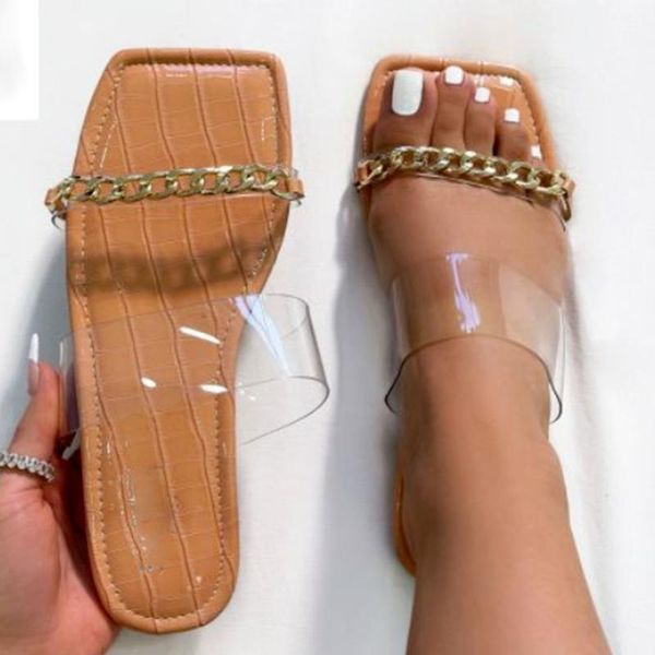 sandals summer women trend fashion pvc strap transparent chain decoration flat outdoor beach shoes ladies whosale female, Black
sandals summer women trend fashion pvc strap transparent chain decoration flat outdoor beach shoes ladies whosale female, Black