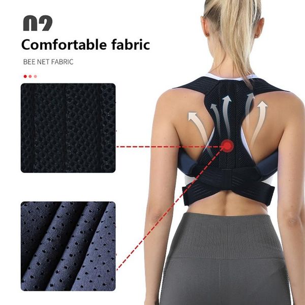 posture corrector brace lightweight elastic steel plate shoulder upper back sitting support belt for correction, Black;blue
posture corrector brace lightweight elastic steel plate shoulder upper back sitting support belt for correction, Black;blue