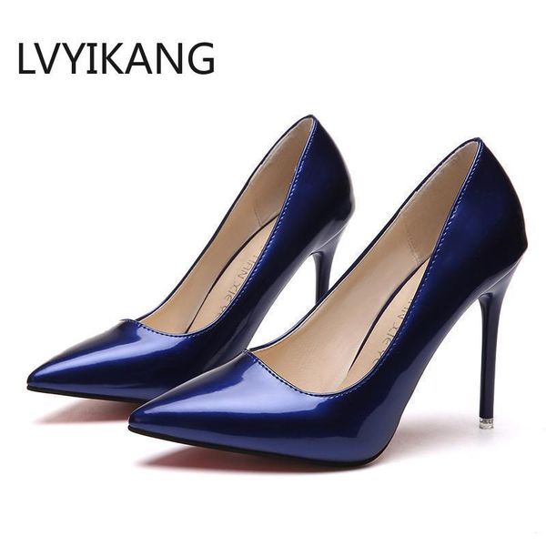 dress shoes plus size 34-44 women pointed toe pumps patent leather high heels boat wedding zapatos mujer, Black
dress shoes plus size 34-44 women pointed toe pumps patent leather high heels boat wedding zapatos mujer, Black