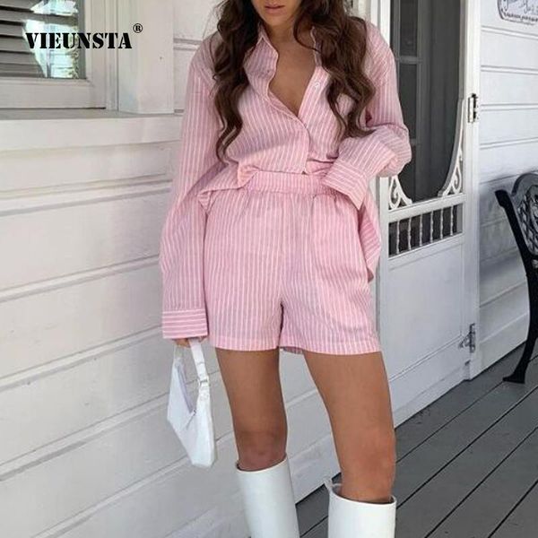 elegant striped print shirts suits women 2 piece set fashion long sleeve + casual pocket shorts pants outfit clothing women's tracksui, Gray
elegant striped print shirts suits women 2 piece set fashion long sleeve + casual pocket shorts pants outfit clothing women's tracksui, Gray