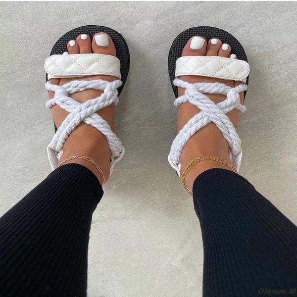 sandals summer woman shoes braided rope beach open toe ladies roman gladiator non-slip flip flop, Black
sandals summer woman shoes braided rope beach open toe ladies roman gladiator non-slip flip flop, Black