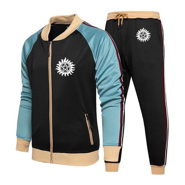 men's tracksuits spring autumn casual jackets winchester brothers printing cotton jacket + pants two-piece suit, Gray
men's tracksuits spring autumn casual jackets winchester brothers printing cotton jacket + pants two-piece suit, Gray