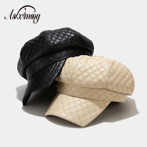 Retro Octagonal Leather Hat Autumn Winter Women's PU Beret Elegant Fashion Snapback Caps Female Plain Painter Newsboy Caps 2020, Blue;gray
Retro Octagonal Leather Hat Autumn Winter Women's PU Beret Elegant Fashion Snapback Caps Female Plain Painter Newsboy Caps 2020, Blue;gray