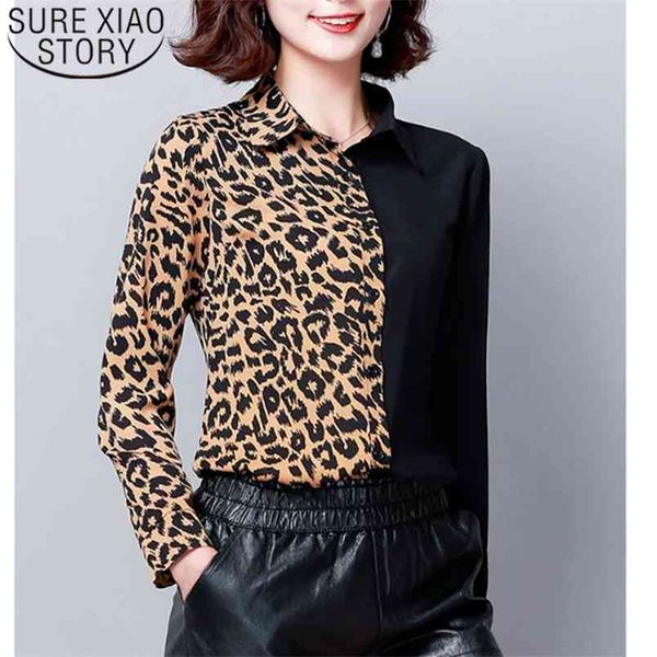autumn fashion women shirts long sleeve leopard blouses casual spliced clothing ol plus size 6014 50 210506, White
autumn fashion women shirts long sleeve leopard blouses casual spliced clothing ol plus size 6014 50 210506, White