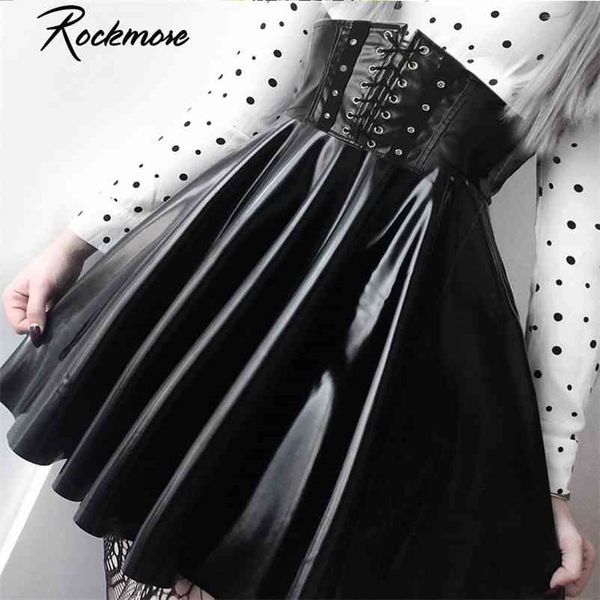 rockmore pu leather nightclub a-line mini skirt women zipper gothic punk style high waist micro above knee skirts womens 210325, Black
rockmore pu leather nightclub a-line mini skirt women zipper gothic punk style high waist micro above knee skirts womens 210325, Black