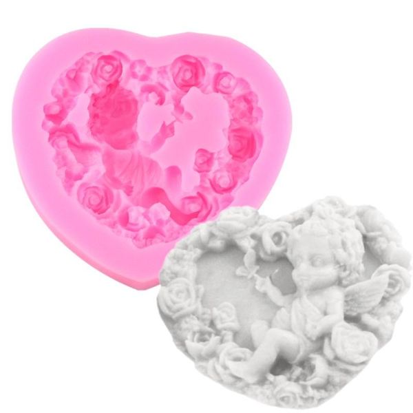 cake tools heart-shaped angel baby silicone mold chocolate diy baking decorative a1642
cake tools heart-shaped angel baby silicone mold chocolate diy baking decorative a1642