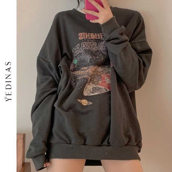 yedinas women sweater harajuku korean style ladies jumpers oversized sweaters distressed print vintage pullover plus size 210527, White;black
yedinas women sweater harajuku korean style ladies jumpers oversized sweaters distressed print vintage pullover plus size 210527, White;black