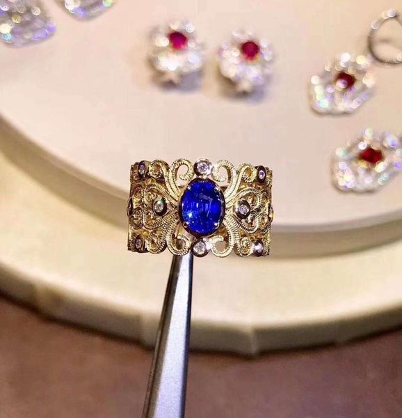 cluster rings natural real blue sapphire ring 925 sterling silver fine handworked jewelry finger, Golden;silver
cluster rings natural real blue sapphire ring 925 sterling silver fine handworked jewelry finger, Golden;silver