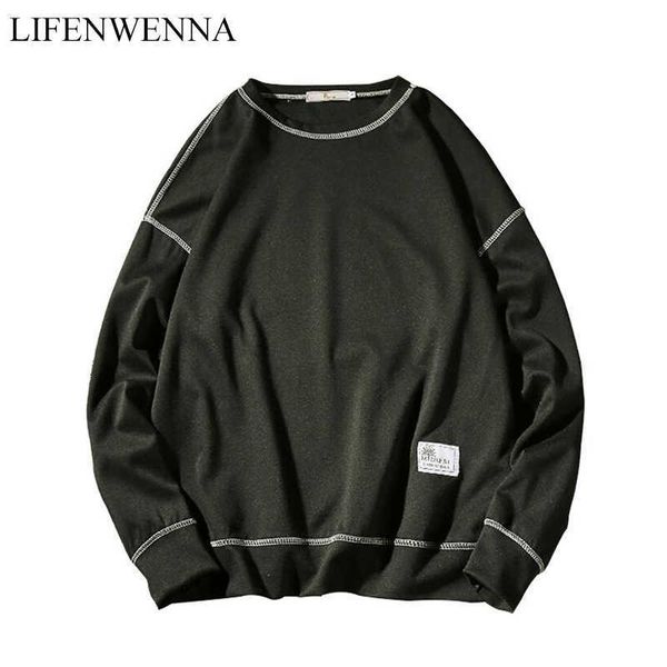 solid color sweatshirt long sleeve pullover letter printing men's sweatshirts design hip hop streetwear sweatshirts plus 5xl 210528, Black
solid color sweatshirt long sleeve pullover letter printing men's sweatshirts design hip hop streetwear sweatshirts plus 5xl 210528, Black
