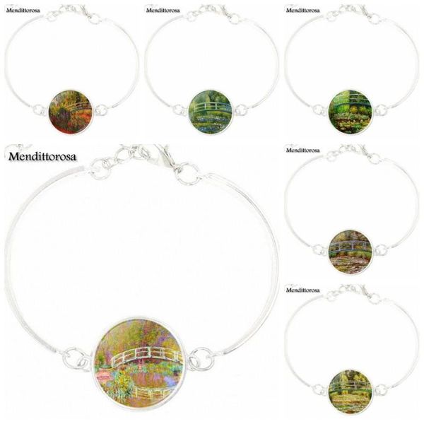 charm bracelets ej glaze monet's lily pond bridge for women bracelet bangle with silver plated glass cabochon long statement, Golden;silver
charm bracelets ej glaze monet's lily pond bridge for women bracelet bangle with silver plated glass cabochon long statement, Golden;silver
