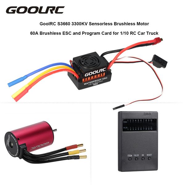 s3660 3300kv sensorless brushless motor 60a brushless esc and programming card combo set for 1/10 rc car truck
s3660 3300kv sensorless brushless motor 60a brushless esc and programming card combo set for 1/10 rc car truck