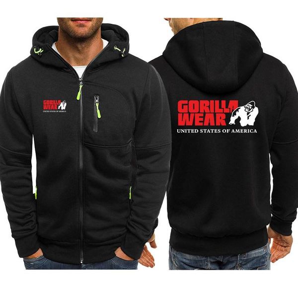 men's jackets 2021 spring autumn gorilla wearing hoodie sports jacket casual zipper sweatshirt sportswear fashion men, Black;brown
men's jackets 2021 spring autumn gorilla wearing hoodie sports jacket casual zipper sweatshirt sportswear fashion men, Black;brown