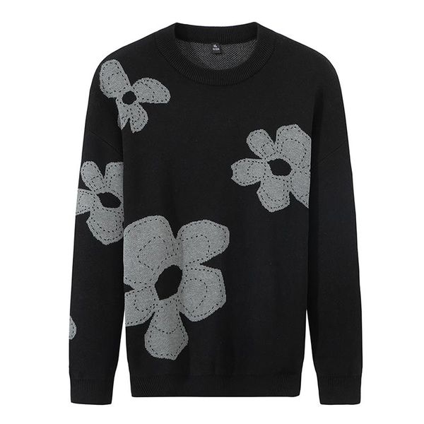 men's sweaters varsanol o neck knitted pullovers sweater winter thick full printed flower clothes streetwear pull homme oversized, White;black
men's sweaters varsanol o neck knitted pullovers sweater winter thick full printed flower clothes streetwear pull homme oversized, White;black