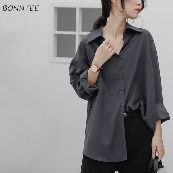 women's blouses & shirts long sleeve women solid smooth retro loose casual fashion womens ol style full length female high quality, White
women's blouses & shirts long sleeve women solid smooth retro loose casual fashion womens ol style full length female high quality, White