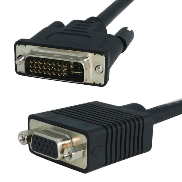 8inch dvi to vga cable adapter dvi-i male female for pc monitor lcd hdtv video cables & connectors
8inch dvi to vga cable adapter dvi-i male female for pc monitor lcd hdtv video cables & connectors