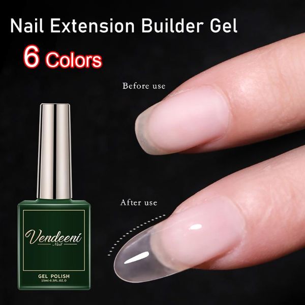 nail gel vendeeni 6 colors uv poly extension builder polish pink clear quick building varnish for manicure, Red;pink
nail gel vendeeni 6 colors uv poly extension builder polish pink clear quick building varnish for manicure, Red;pink