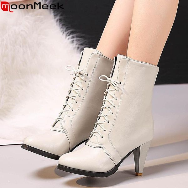 boots moonmeek large size 34-46 fashion autumn winter women round toe ladies prom ankle splike lace up womens 2021, Black
boots moonmeek large size 34-46 fashion autumn winter women round toe ladies prom ankle splike lace up womens 2021, Black