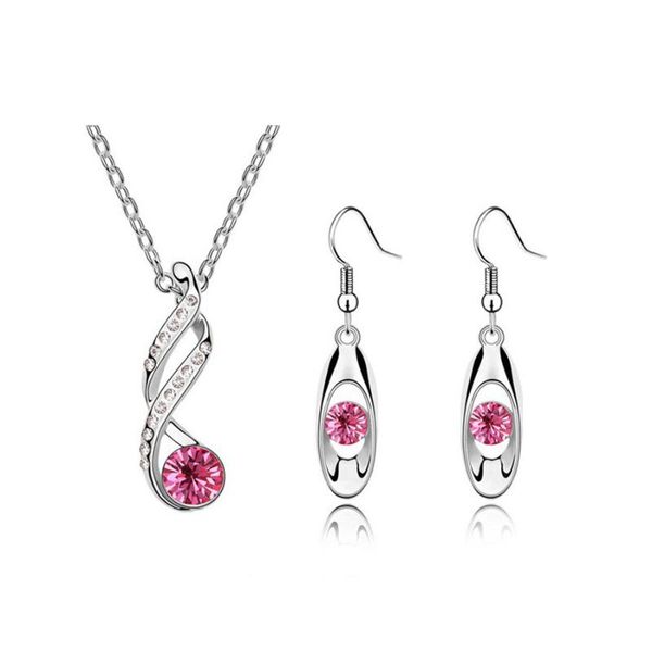 earrings & necklace 2021 wholesale austrian crystal wedding bridal jewelry sets women accesories silver plated pendant necklace/earring
earrings & necklace 2021 wholesale austrian crystal wedding bridal jewelry sets women accesories silver plated pendant necklace/earring
