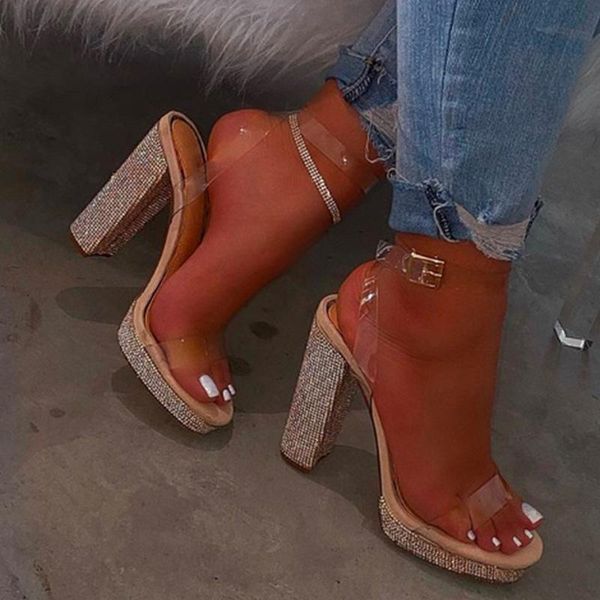 dress shoes women high-heeled rhinestone women's sandals candy color beach outdoor banquet wild pump, Black
dress shoes women high-heeled rhinestone women's sandals candy color beach outdoor banquet wild pump, Black