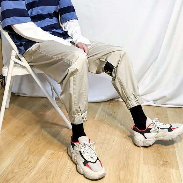men's pants summer loose straight 9-point casual thin pure cotton fashion korean versatile sports trousers boy, Black
men's pants summer loose straight 9-point casual thin pure cotton fashion korean versatile sports trousers boy, Black