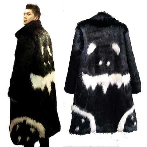 winter warm faux fur long jacket black gown devil plus velvet windbreaker g-dragon's crooked imitation coat 211220
winter warm faux fur long jacket black gown devil plus velvet windbreaker g-dragon's crooked imitation coat 211220
