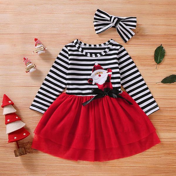 clothing sets #52 12m-5t toddler born baby girls long sleeve christmas santa striped print mesh skirt dress tulle dress+headband outfits, White
clothing sets #52 12m-5t toddler born baby girls long sleeve christmas santa striped print mesh skirt dress tulle dress+headband outfits, White