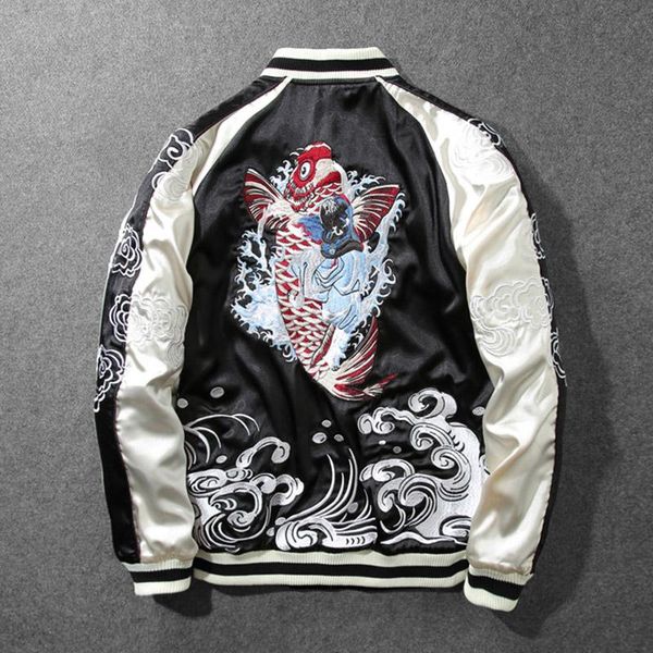 chinese style heavy industry embroidered dragon jacket autumn and winter thick coat tide brand men's personality jackets, Black;brown
chinese style heavy industry embroidered dragon jacket autumn and winter thick coat tide brand men's personality jackets, Black;brown