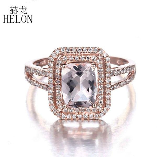 cluster rings helon solid 14k rose gold au585 cushion 8x6mm natural morganite diamonds engagement wedding ring women party gift fine jewelry, Golden;silver
cluster rings helon solid 14k rose gold au585 cushion 8x6mm natural morganite diamonds engagement wedding ring women party gift fine jewelry, Golden;silver