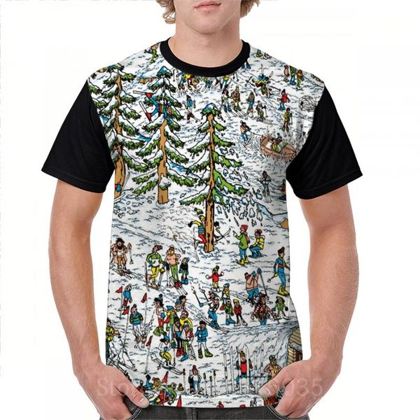 men's t-shirts funny print men t shirt women tee wheres waldo ski slopes all over t-shirt o-neck short sleeve casual tshirts, White;black
men's t-shirts funny print men t shirt women tee wheres waldo ski slopes all over t-shirt o-neck short sleeve casual tshirts, White;black